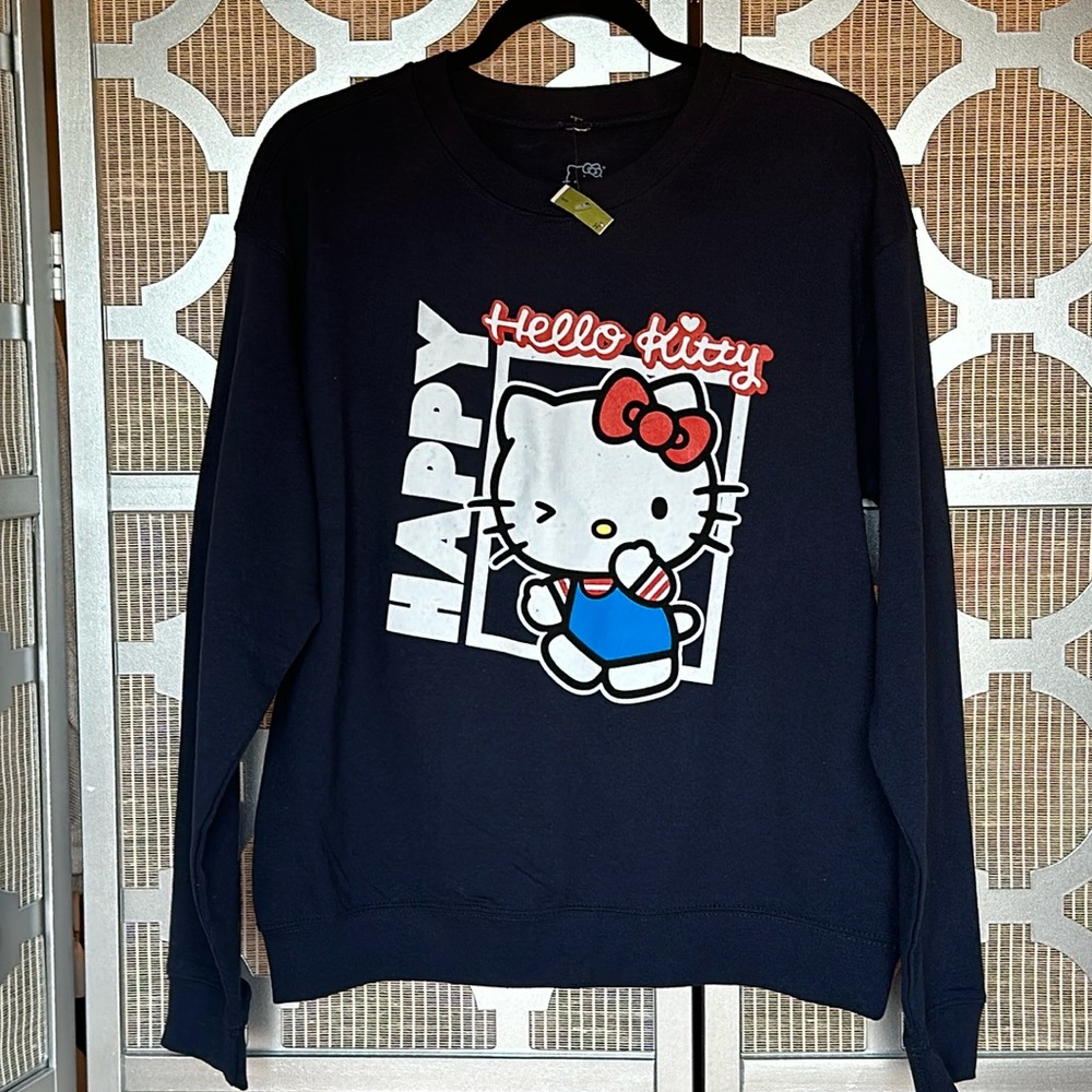 NWT Hello Kitty Black Sweatshirt Size Medium